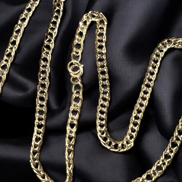 Vintage Buddha Gold Tone Rhinestone Pendant Necklace with Tassels - Picture 6 of 6